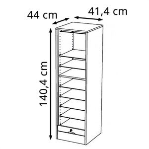 Produktbild für Rollladenschrank Simmob MATHA141, aus Holz