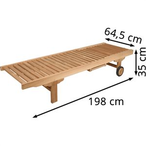 Produktbild für Sonnenliege Garden-Pleasure SOLO, aus Holz