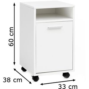 Produktbild für Rollcontainer Wohnling WL5.928, aus Holz, weiß