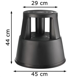 Produktbild für Rollhocker Alco 885-11, aus Kunststoff