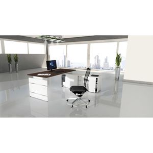 Produktbild für Schreibtisch Kerkmann Aveto, 4469, anthrazit, mit Sideboard