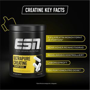 Produktbild für Kreatin ESN Ultrapure Premium Grade, Kapseln