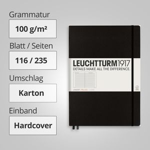 Produktbild für Notizbuch Leuchtturm1917 Master, Karton Hardcover