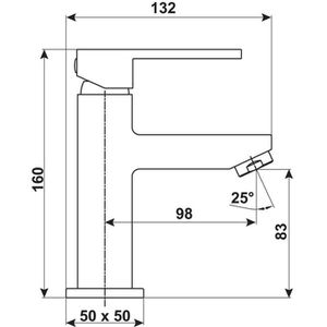 Produktbild für Waschtischarmatur Cornat Sintra 3189, verchromt