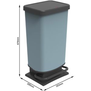 Produktbild für Mülleimer Rotho Paso ECO 1754106161PC, blau