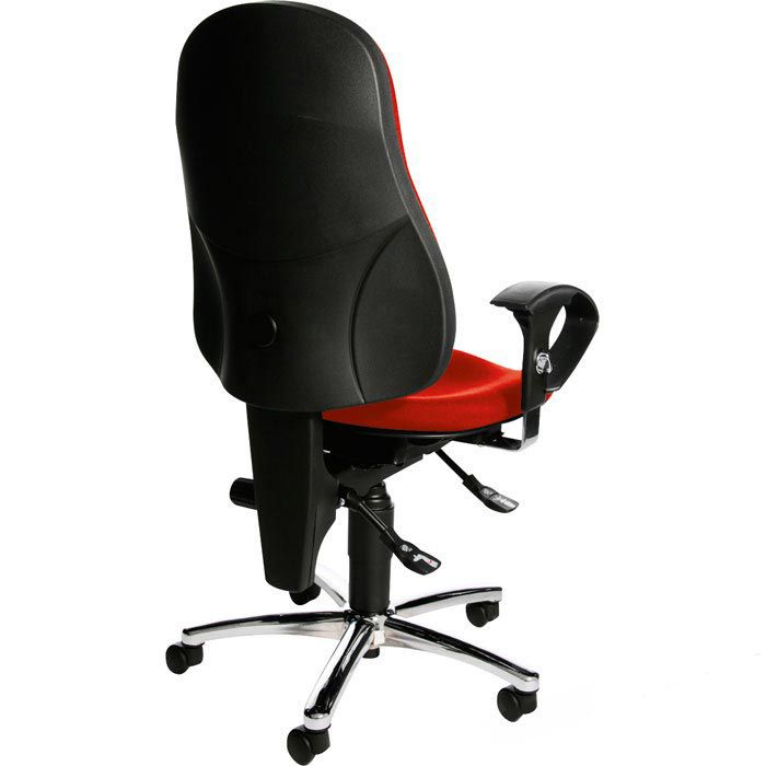 Topstar Sitness 10 Bürostuhl, Stoff rot, mit Armlehnen, SI59U G21 ...