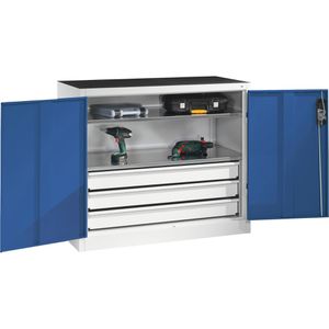 Produktbild für Werkzeugschrank CP-Möbel 8831-5035, aus Metall, grau / blau