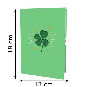 Produktbild für Grußkarten papercrush 3D Glücksklee