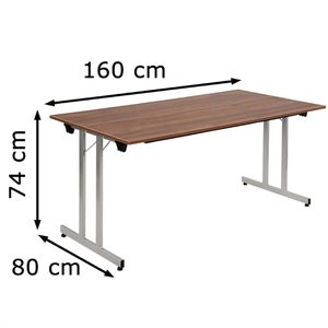 Produktbild für Klapptisch Sodematub TPMU168WA, aus Holz