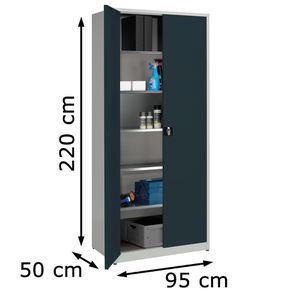 Produktbild für Werkzeugschrank Mauser MKST5/22STG, Metall, grau / anthrazit