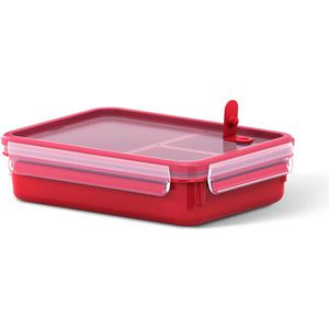 Mikrowellengeschirr Emsa Clip & Micro, rot, aus Kunststoff