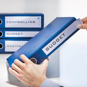 Produktbild für Rückenschilder Zweckform C32267-25, weiß