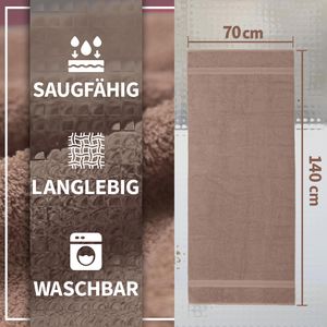 Produktbild für Handtuch NatureMark Premium, sand-beige, 70 x 140 cm