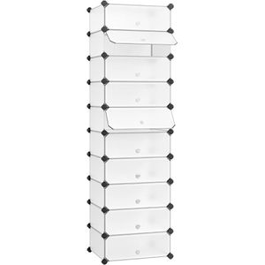 Schuhregal Songmics LPC10W, aus Kunststoff