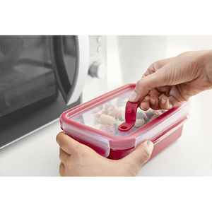 Produktbild für Mikrowellengeschirr Emsa Clip &amp; Micro, rot, aus Kunststoff