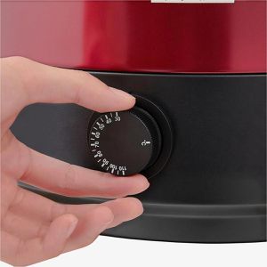 Produktbild für Einkochautomat Arebos rot, aus Edelstahl