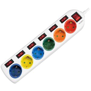 Steckdosenleiste LogiLink LPS259, mit 1,5m Kabel