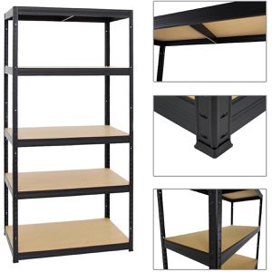 Produktbild für Schwerlastregal PROREGAL Slim Elephant M, 5 Holzböden