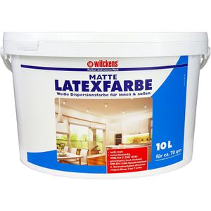 Wilckens Wandfarbe Latex, weiß, Latexfarbe, matt, 10 Liter