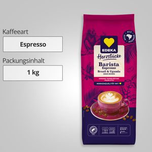 Produktbild für Kaffee Edeka Herzstücke Barista Espresso Brazil &amp; Uganda