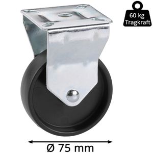 Produktbild für Apparaterolle Dörner+Helmer 772220, mit Anschraubplatte