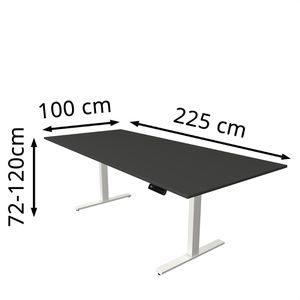 Produktbild für Schreibtisch Kerkmann Move 3, anthrazit / weiß