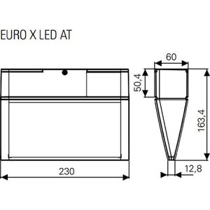 Produktbild für Notbeleuchtung Ceag Euro X LED AT, Fluchtwegleuchte, LED, Akku