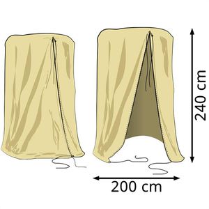 Produktbild für Wintervlies NOOR 011150XXL, beige, 2 x 2,4 m