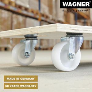 Produktbild für Möbelroller Wagner-System MM1609, Kunststoffrollen