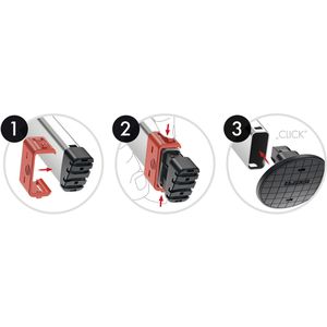 Produktbild für Leiterfüße Hailo EasyClix Garden, Size L, 9948-001