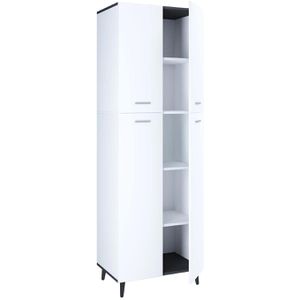 Mehrzweckschrank VCM Landos 917533, weiß / anthrazit