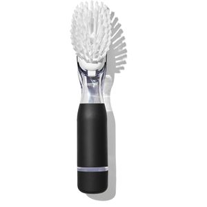 Produktbild für Spülbürste OXO Good Grips, mit Spülmittelspender &amp; Schaber