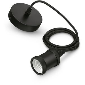 Lampenfassung Philips Classic Cord, schwarz