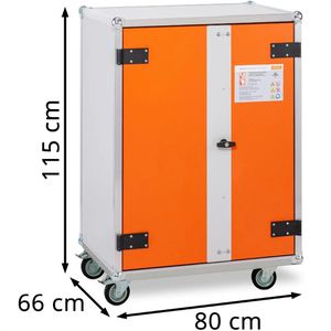 Produktbild für Akku-Ladeschrank CEMO Basic 8/10, mit 8 Steckdosen
