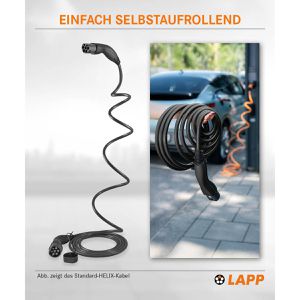Produktbild für Elektroauto-Ladekabel Lapp Helix Mode 3, IP55, 7 m