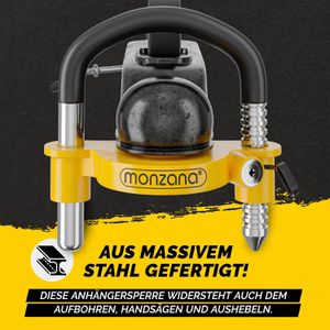 Produktbild für Anhängerschloss Monzana 101757 mit Schlüsselschloss