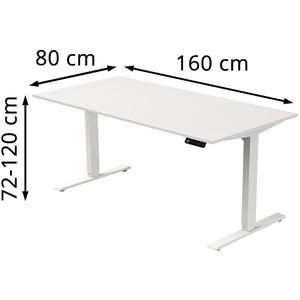 Produktbild für Schreibtisch Kerkmann Move 3, weiß / weiß