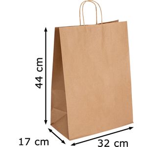 Produktbild für Papiertüten Papstar 88843, braun