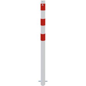 Produktbild für Absperrpfosten Schake 476B, rot/weiß, aus Metall