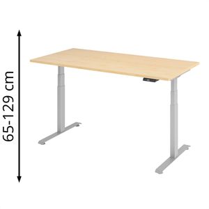 Schreibtisch Böttcher-AG Base Lite, ahorn / silber