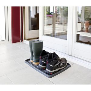 Navaris Schuhabtropfschale 43712, 3 Stück, für 9 Paar Schuhe, schwarz, 76 x  38 x 3 cm – Böttcher AG