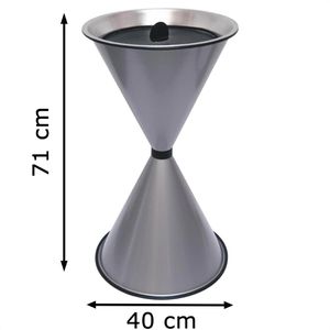 Produktbild für Aschenbecher SZ-Metall Diabola, 29713-S, silber, Outdoor