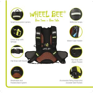 Produktbild für Rucksack Wheel-Bee Bike Stelvio, mit LED-Licht, 46 cm
