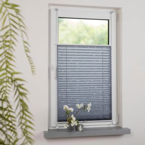 Produktbild für Plissee Liedeco Ranke, Klemmfix, grau