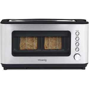 Produktbild für Toaster H.Koenig VIEW7, mit 6 Röststufen &amp; Auftaufunktion