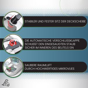 Produktbild für Staubsaugerbeutel McFilter MSM 18 Maxi, 16 Stück