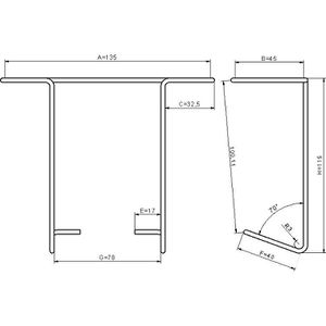 Produktbild für Prospekthalter Fluhr KK 64, drehbar, silber