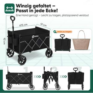 Produktbild für Bollerwagen Sekey FW174, faltbar