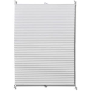 Plissee vidaXL 240610, Klemmfix, weiß