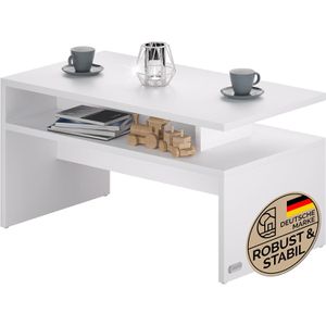 Couchtisch CASARIA Sacramento, aus Holz, weiß